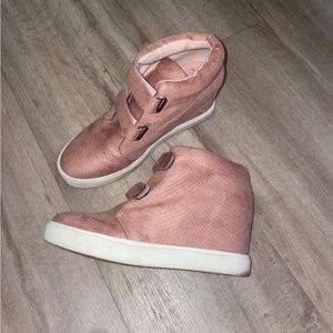 Pink Wedge Sneakers!